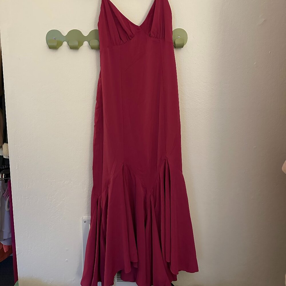 NWT Abercrombie Berry Pink Wedding Guest Dress